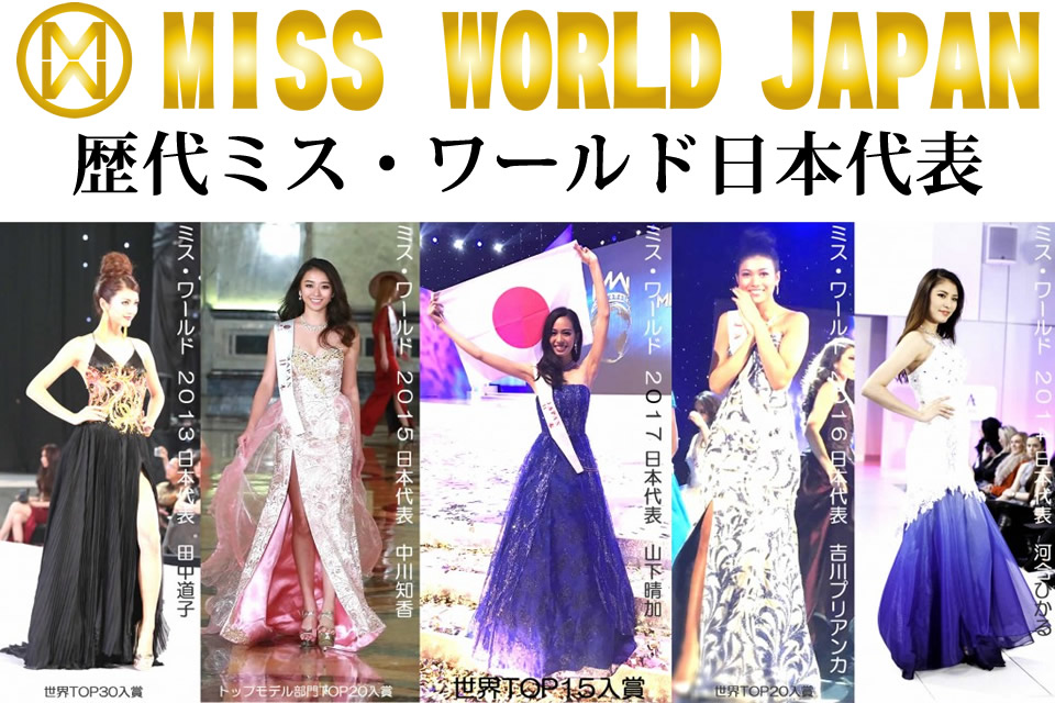 歴代 ミス・ワールド日本代表